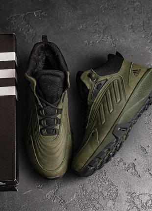 Чоловічі зимові черевики adidas originals ozelia green6 фото