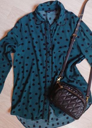 Симпатичная блуза в горошек zara8 фото