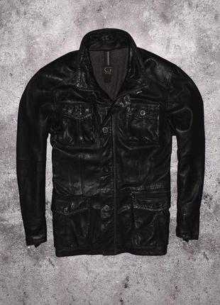 Gimo's leather jacket (мужская премиальная кожаная куртк