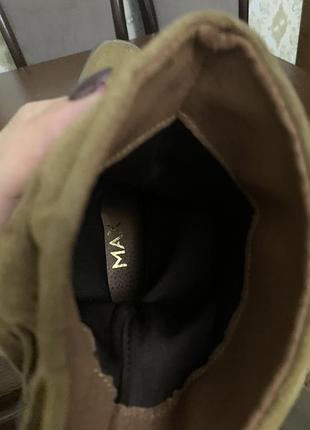 Ботінки-казаки.розмір 37,нові,натуральна замша