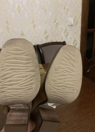 Ботінки-казаки.розмір 37,нові,натуральна замша