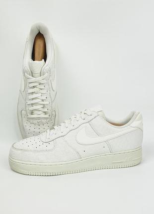 Кроссовки nike air force 1 low 07 lv8 triple white 718152-106 croc оригинал кожаные белые размер 45