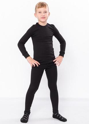 Подростковое термобелье для мальчика, удвоенное термобелье для мальчика, теплые кальсоны и джеппер с начесом