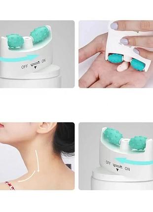 Крем для обличчя та шиї з масажними роликами senana areginine beauty nech cream, 110г