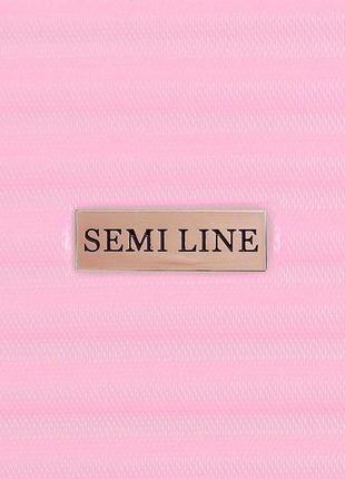 Валіза semi line 20" (s) pink cream (t5573-2)9 фото