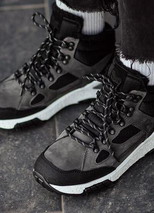Мужские зимние кроссовки staff gray & black