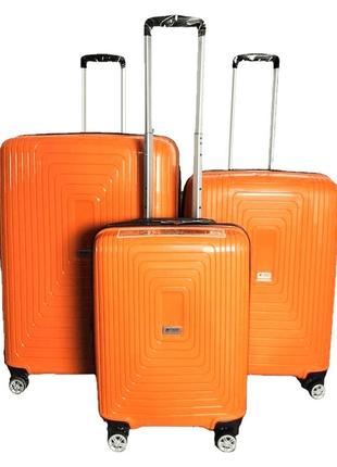 Чемодан airtex 241 оранжевый комплект чемоданов