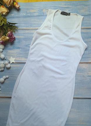 Платье в рубчик короткое