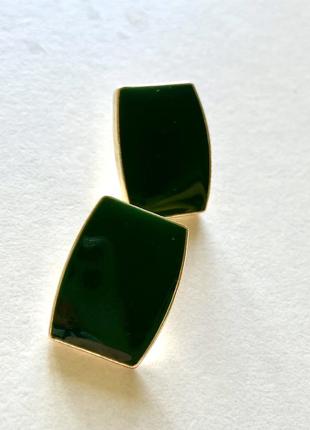 Сережки «зелена елегантність»5 фото