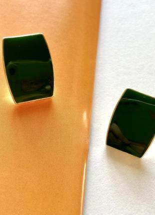 Сережки «зелена елегантність»