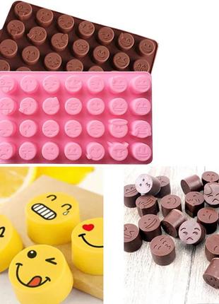 Силіконова форма для цукерок, льоду, рожева