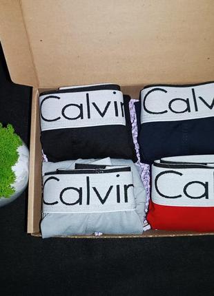 Подарочный набор мужских трусов боксеров calvin klein (4 штуки)1 фото