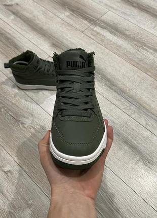 Женские зимние кожаные ботинки puma rebound winter 36 р.2 фото