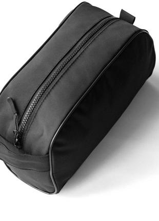 Мужская черная косметичка-органайзер для путешествий ernie из ткани несессер5 фото
