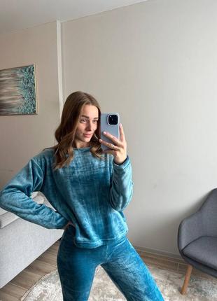 Женская махровая пижама 13 цветов4 фото