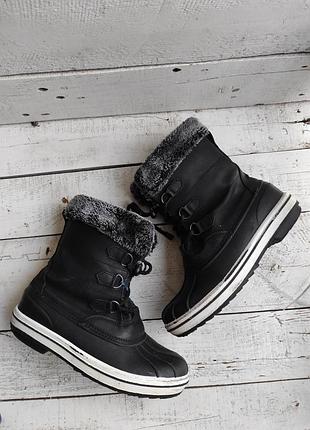Кожаные непромокаемые сапоги чоботи снегоходы mckinley 35-36p