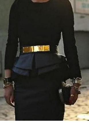 Стильный женский пояс, метал +лаковая часть