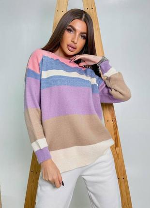 Стильный свитер с мишкой, р уни 42-46, эффектная расцветка4 фото