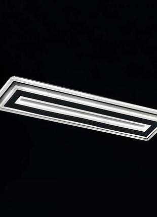 Люстра стелева led чорно біла 7394/580 wh