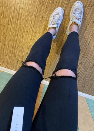 Джинси з дуже високою посадкою topshop