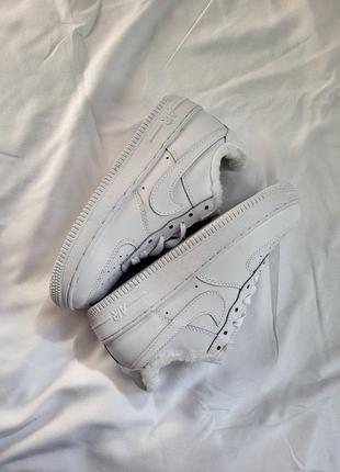 Зимние nike air force 1 white winter6 фото