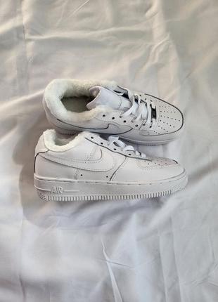 Зимние nike air force 1 white winter8 фото