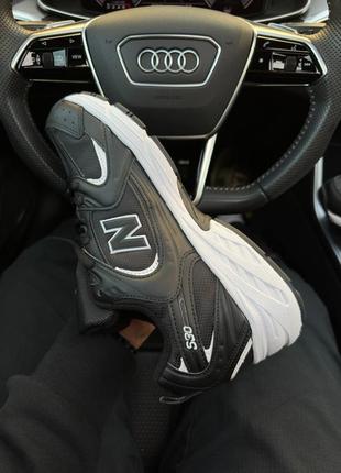 ❄️чоловічі кросівки new balance fleece termo dark black white5 фото