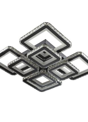 Люстра led свет з пультом 320w sy-19379/4+4bk+ cr
