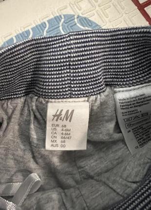 Джинсы h&amp;m размер 4-6 6-9 мес утепленные на подкладке3 фото