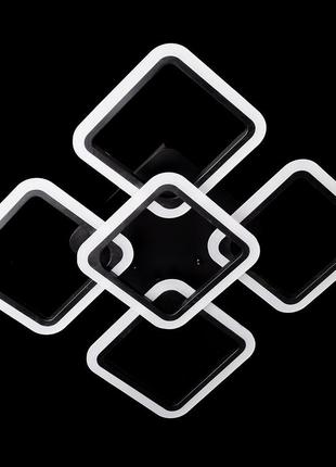 Люстра led свет sl-5342/4+1 bk dimmer чорна+пульт 150w