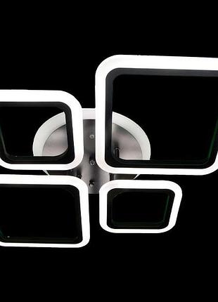 Люстра led свет чорна+пульт 96w +rgb підсвітка 5331/2+2