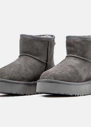 Женские замшевые угги ugg mini platform