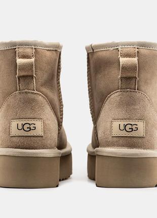 Женские замшевые угги ugg mini platform6 фото