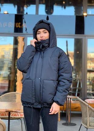 Тёплая женская зимняя куртка до -30⁰с наполнитель силикон3 фото