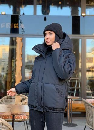 Тепла жіноча зимова куртка до -30⁰с наповнювач силікон