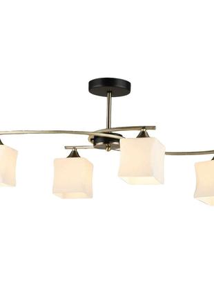 Люстра стельова свет на чотири плафона sr-n4903/4 ab+bk
