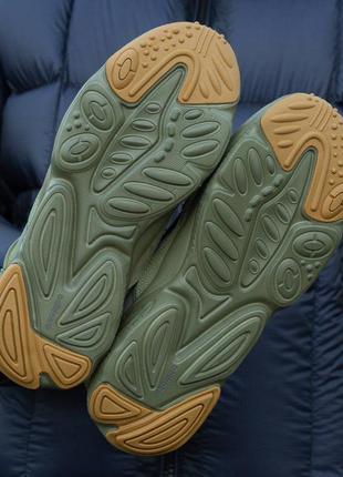Мужские кроссовки adidas ozweego khaki адидас озвученного цвета хаки3 фото