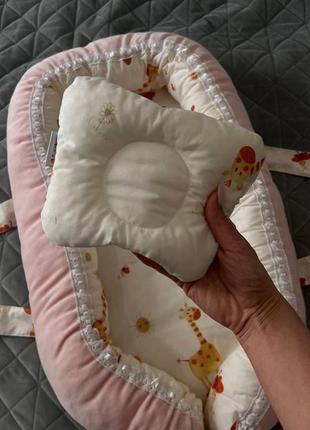 Люлька перенесення для новонароджених з жорстким дном + подушка для годування в подарунок!10 фото