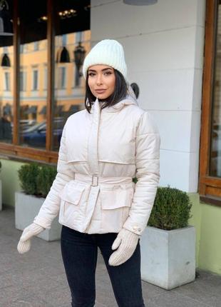 Теплая женская зимняя куртка до -20⁰с наполнитель силикон