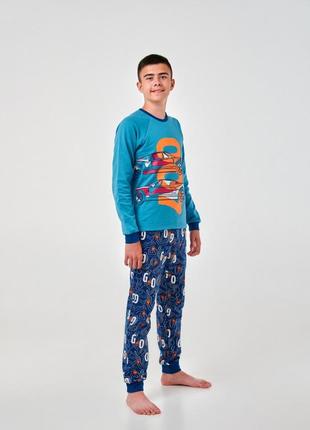 Пижама для мальчика smil 104746 мятный хаки4 фото