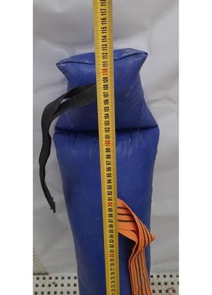 Боксерський мішок груша для ніг 110 см синій2 фото