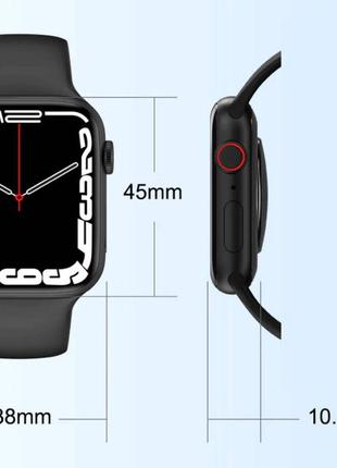 Смарт-годинник iwo smart watch series 7 sport red (iw000s7sr)3 фото