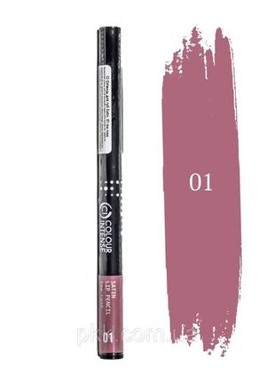 Карандаш для губ colour intense satin lip pencil, 01 tea rose3 фото