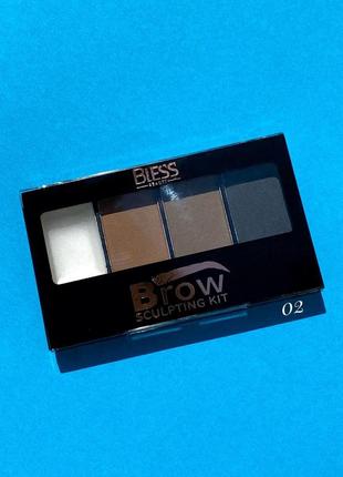 Тіні для брів bless beauty brow sculpting kit 023 фото