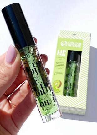 Масло для губ увлажняющее "киви" colour intense lip care moisturizing oil2 фото