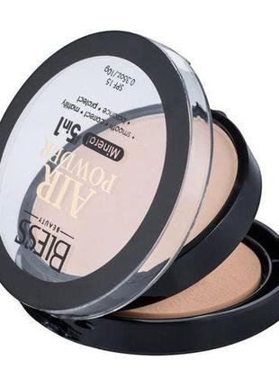 Компактна мінеральна пудра для обличчя bless beauty air powder 5 in 1 spf 15, 1062 фото