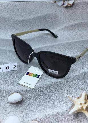 Стильні окуляри з чорними лінзами5 фото