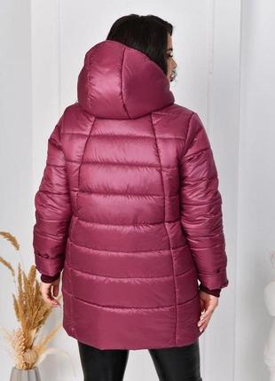 Женская зимняя куртка  большие размеры  (р.52-66)7 фото