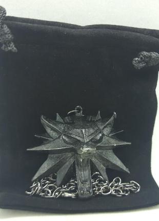 Медальйон амулет відьмака вовк геральт witcher wolf necklace6 фото