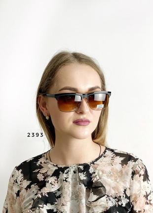 Модні окуляри з коричневими лінзами унісекс3 фото